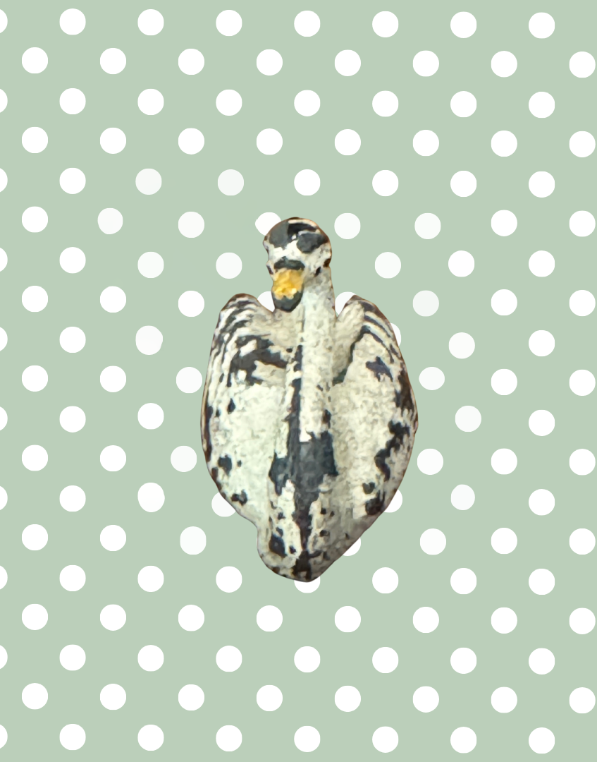 Charming Small White Swan with Neck Back | 1920s Britains Hand-Painted Lead Collectible