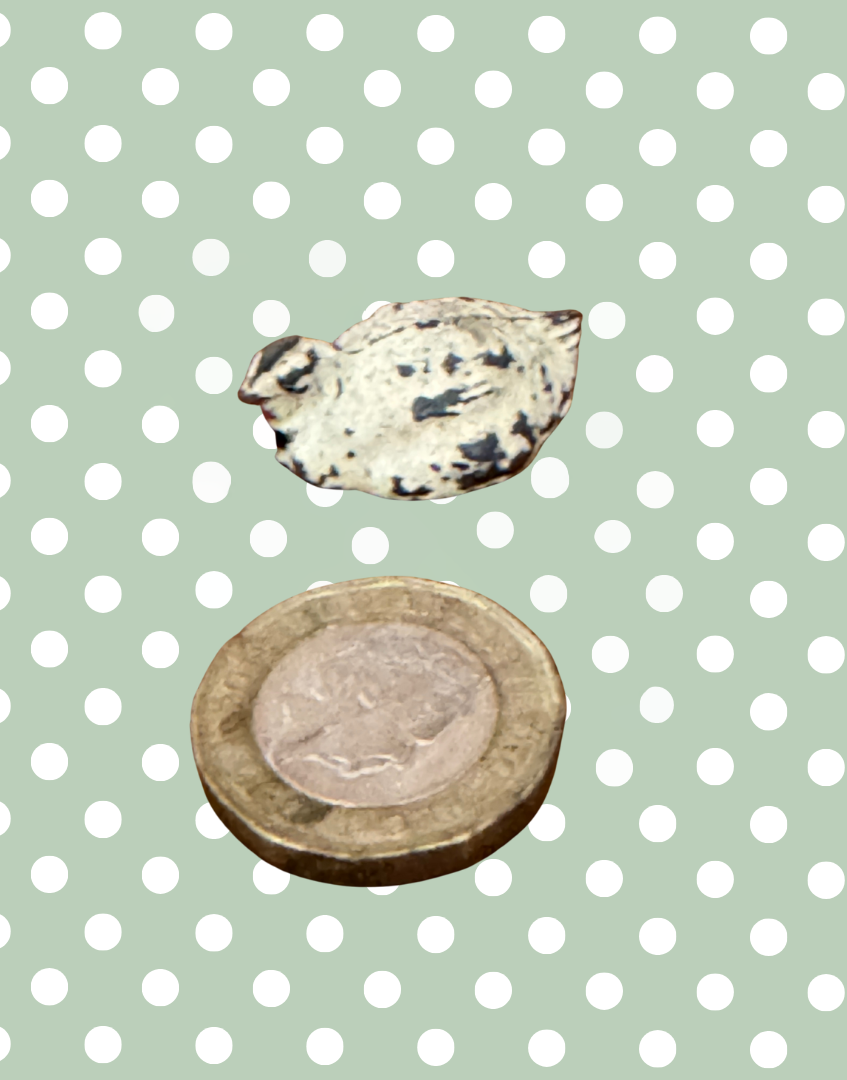 Sitting Cream & Red Chicken with Rustic Detail | 1920s Britains Hand-Painted Lead Toy