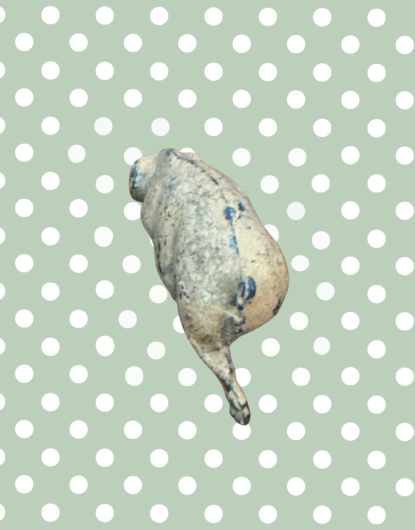 Small Ballet Slipper Pink Walking Pig with Curly Tail | 1920s Britains Hand-Painted Lead Farm Toy