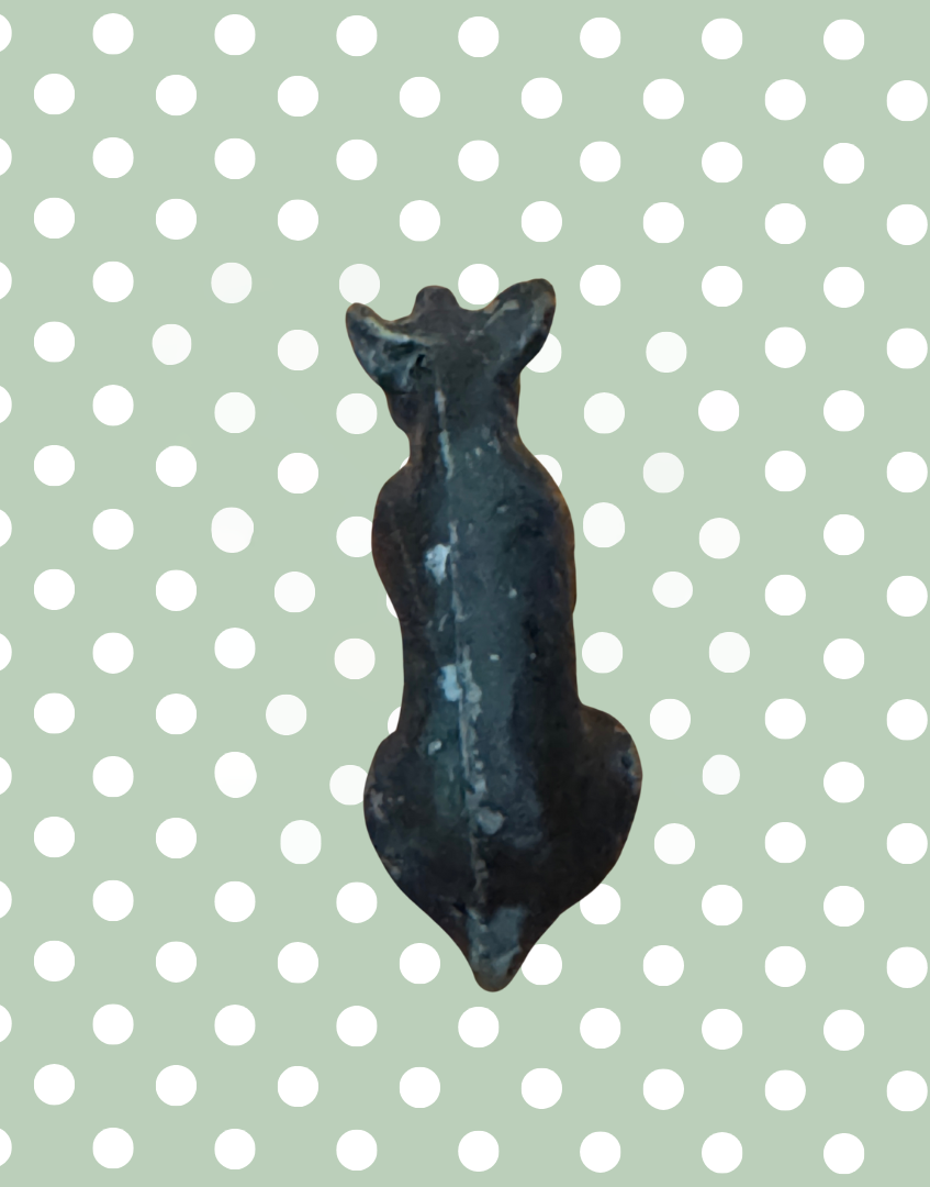 Black Miniature Sitting Piglet | Charming 1920s Britains Lead Farmyard Collectible