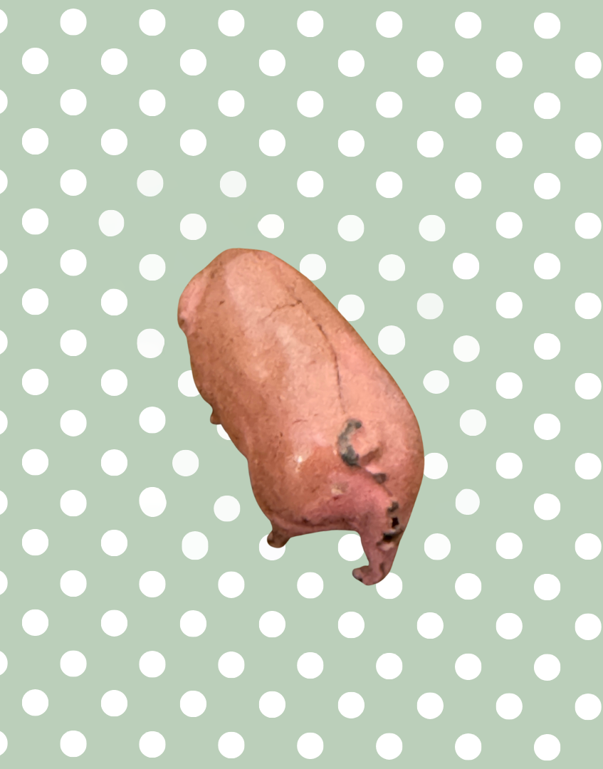 Glossy Characterful Medium Pink Pig | 1920s Britains Hand-Painted Lead Farm Toy Full of Charm