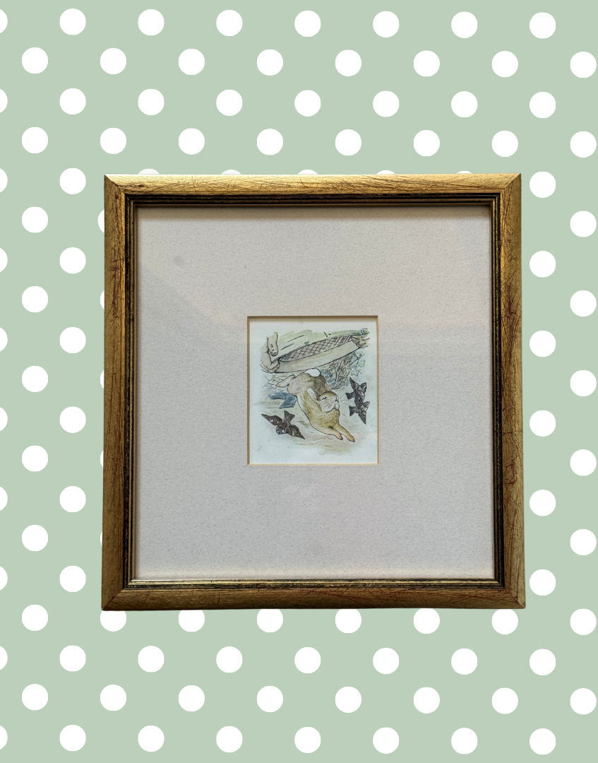 Pickwick Gallery Endearing Antique Beatrix Potter Framed Print – The Tale of Peter Rabbit, 1908