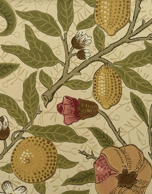 ‘Fruit – Limestone & Artichoke’ Vintage Morris & Co. Classic Orchard-Inspired Wallpaper Print