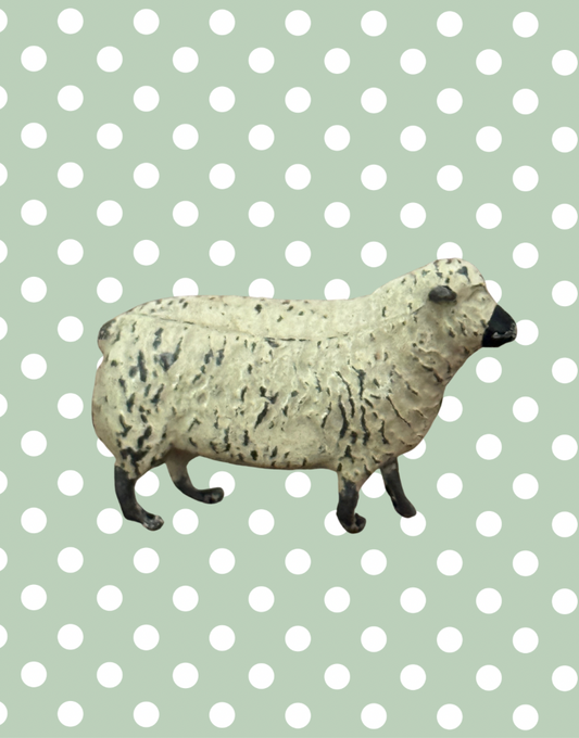 Britains Ltd Cast Lead Sheep | Vintage 1920s Painted Farm Animal Collectable Toy