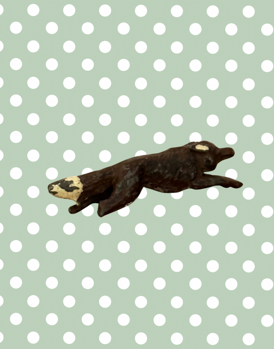 Britains Ltd Cast Lead Weasel | Vintage 1920s Painted Farm Animal Collectable