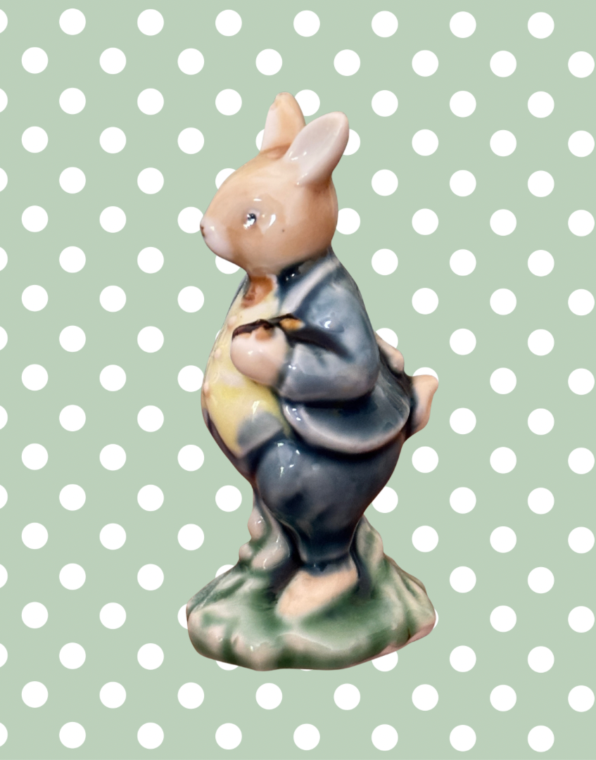 Albert Kessler Ceramic Dapper Rabbit Figurine | Vintage Gentleman’s Style Dressed Bunny Figure