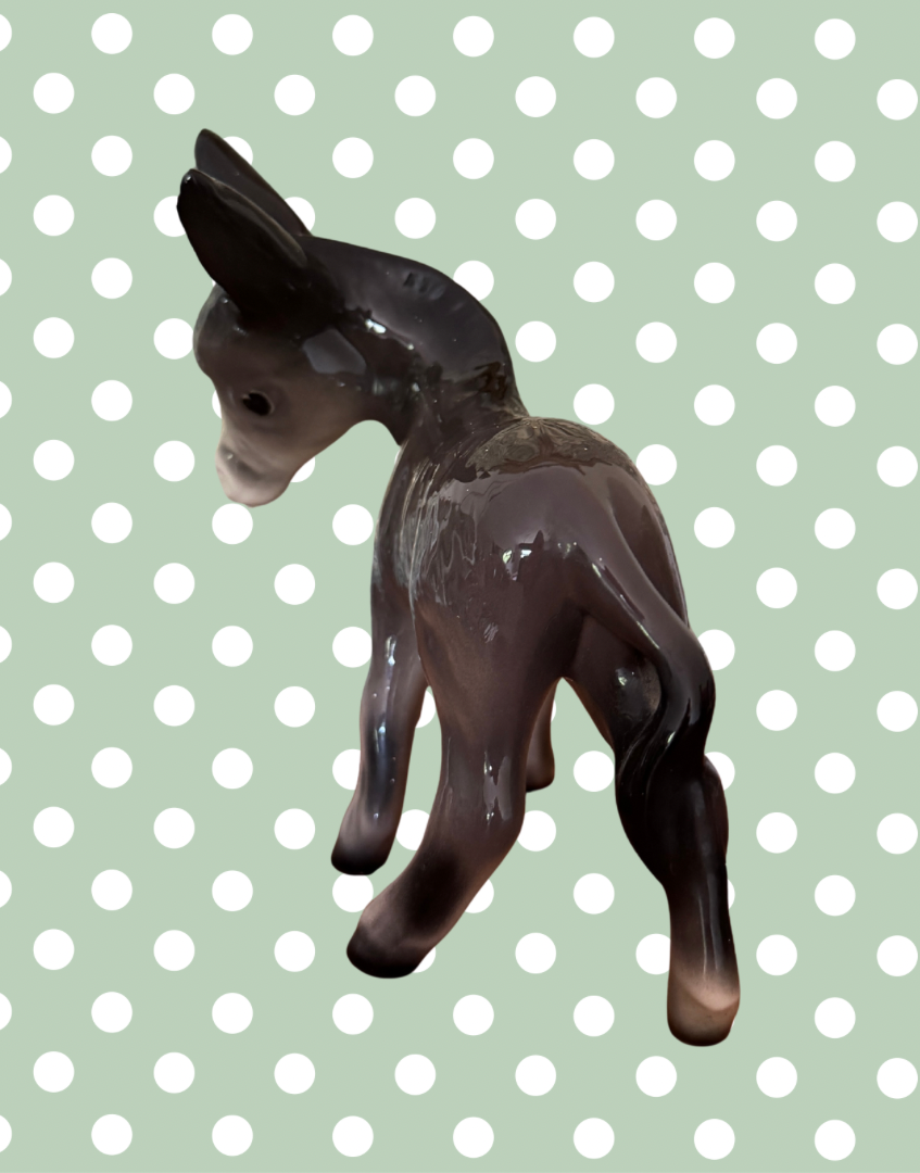 Adorable Coopercraft Grey Donkey Figurine | Classic Vintage British 60’s Kitsch Pottery
