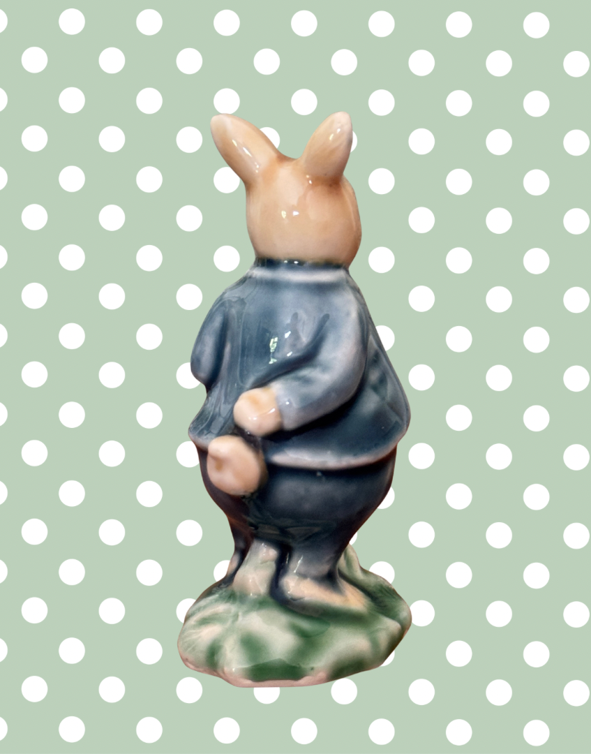 Albert Kessler Ceramic Dapper Rabbit Figurine | Vintage Gentleman’s Style Dressed Bunny Figure