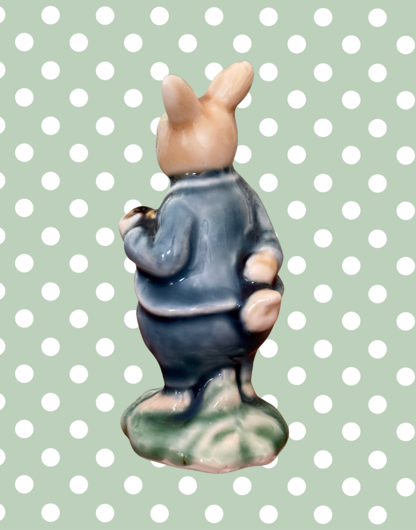 Albert Kessler Ceramic Dapper Rabbit Figurine | Vintage Gentleman’s Style Dressed Bunny Figure