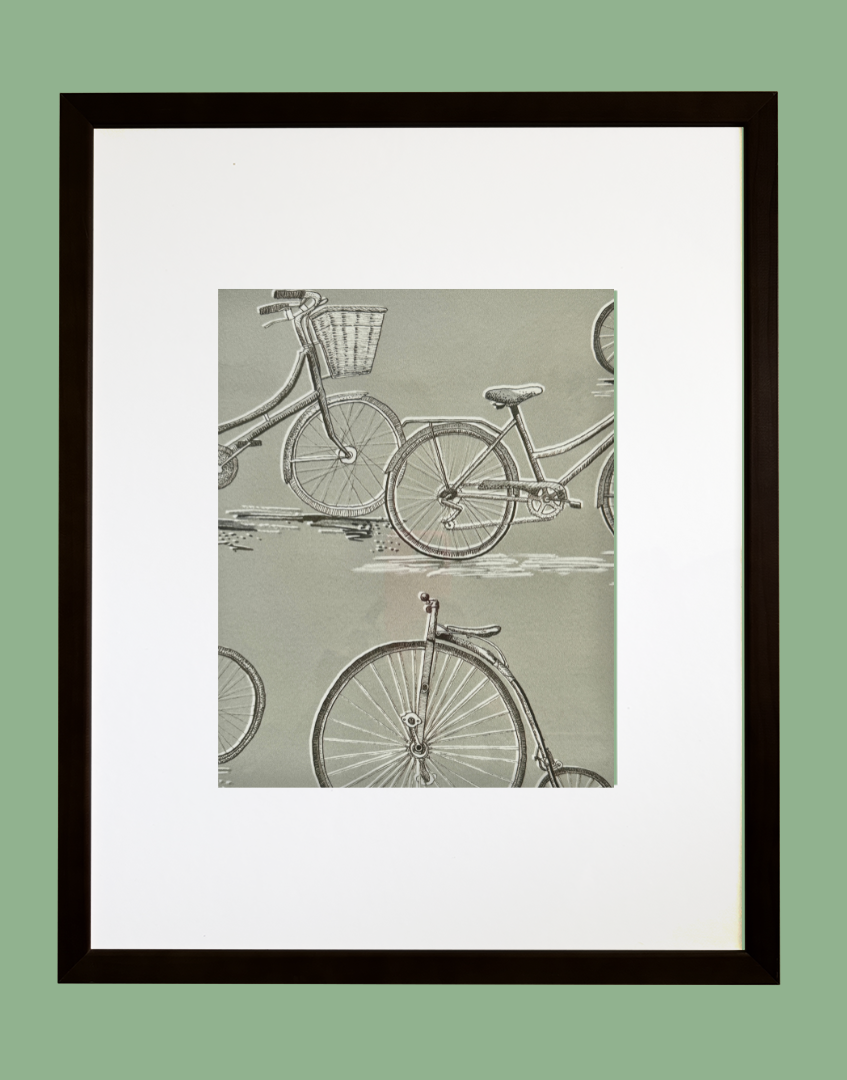 ‘Penny Farthing - Sepia’ Mounted Bicycle Art Piece | Voyage Maison Vintage Natural History Wall Decor | Heritage Artwork Series