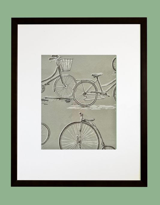 ‘Penny Farthing - Sepia’ Mounted Bicycle Art Piece | Voyage Maison Vintage Natural History Wall Decor | Heritage Artwork Series
