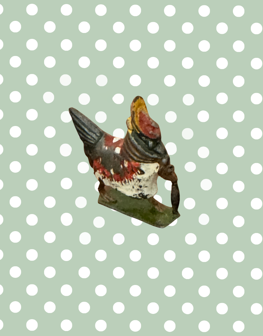 Henrietta ‘Fussy Feathers’ Britains Ltd Collectable | 1930s Cadbury Coco Cubs Lead Bird Toy