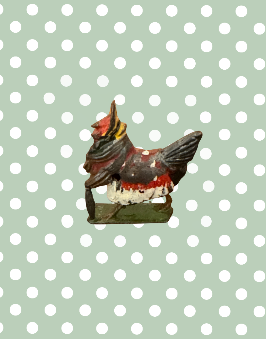 Henrietta ‘Fussy Feathers’ Britains Ltd Collectable | 1930s Cadbury Coco Cubs Lead Bird Toy