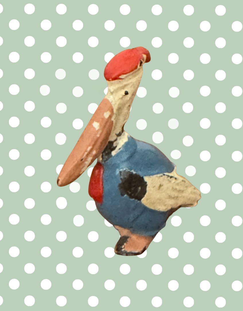 'Pat Pelican' Sunny Britains Ltd Collectable | 1930s Cadbury Cococubs Vintage Lead Toy