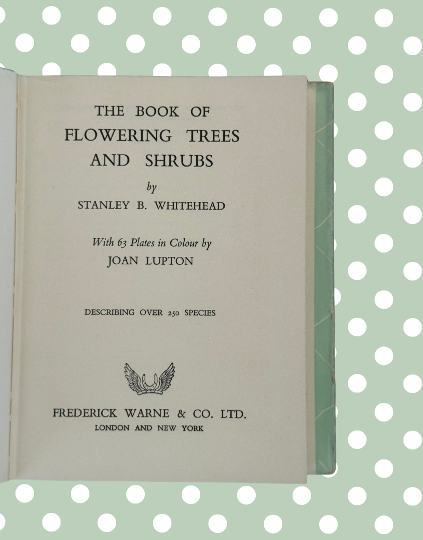 Interior page from 1956 botanical reference book 
