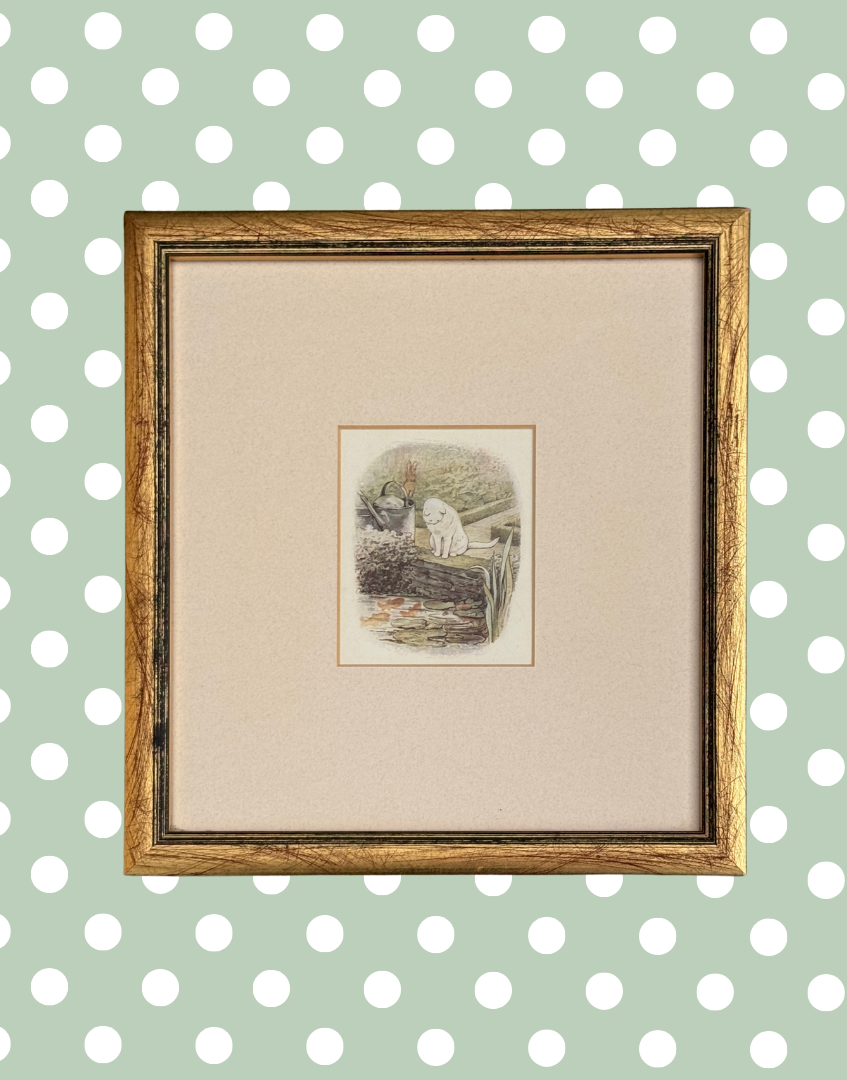 Pickwick Gallery Delightful Antique Beatrix Potter Framed Print – The Tale of Peter Rabbit, 1912