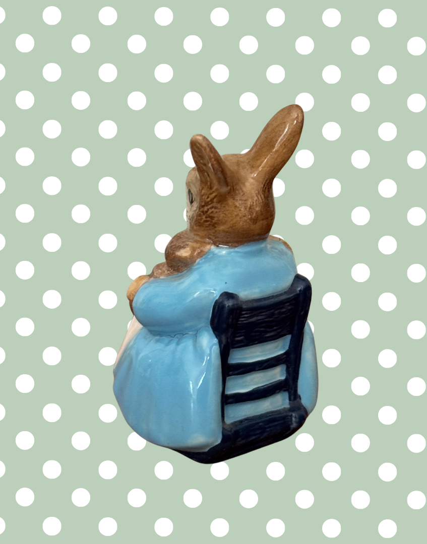Royal Albert Beatrix Potter Mrs. Rabbit & Bunnies Figurine | Classic British Collectable