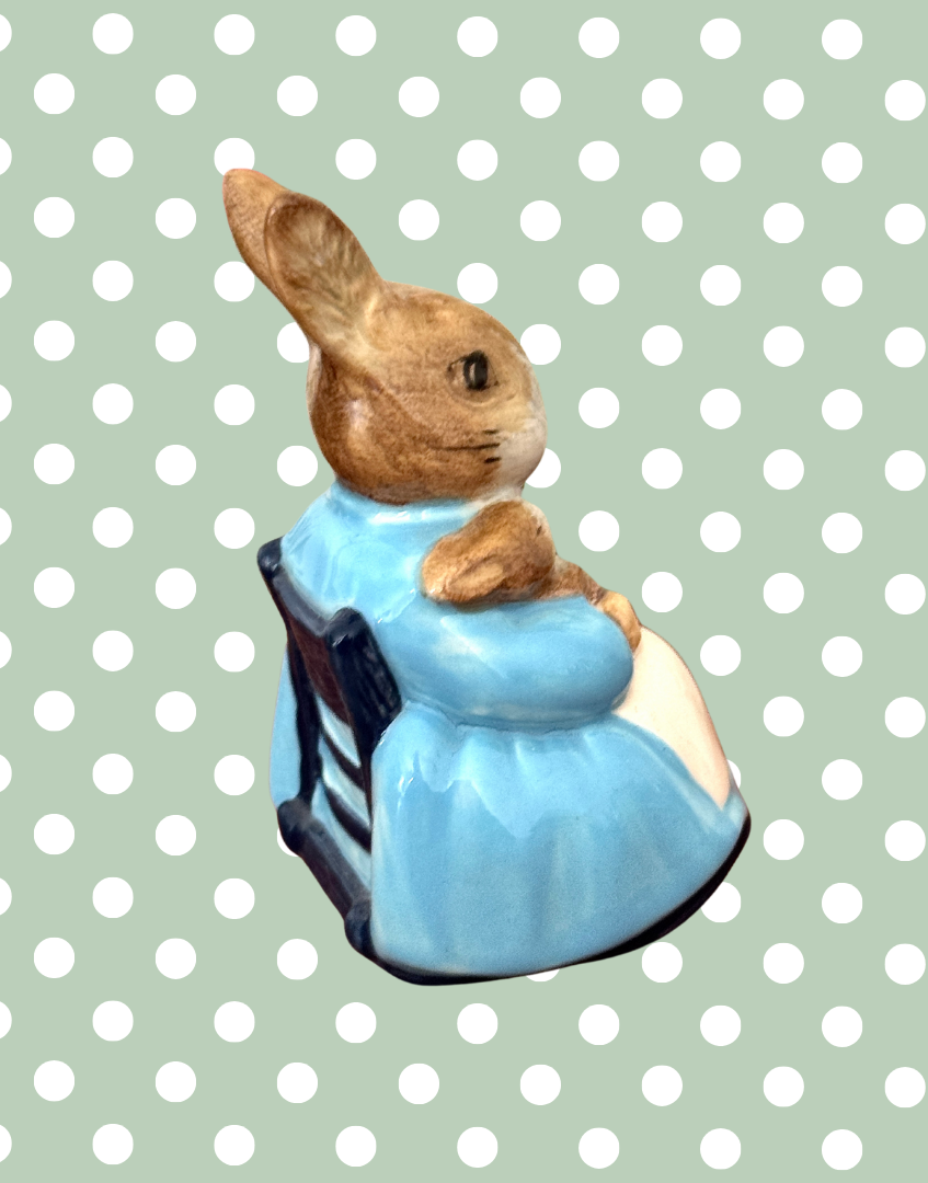 Royal Albert Beatrix Potter Mrs. Rabbit & Bunnies Figurine | Classic British Collectable