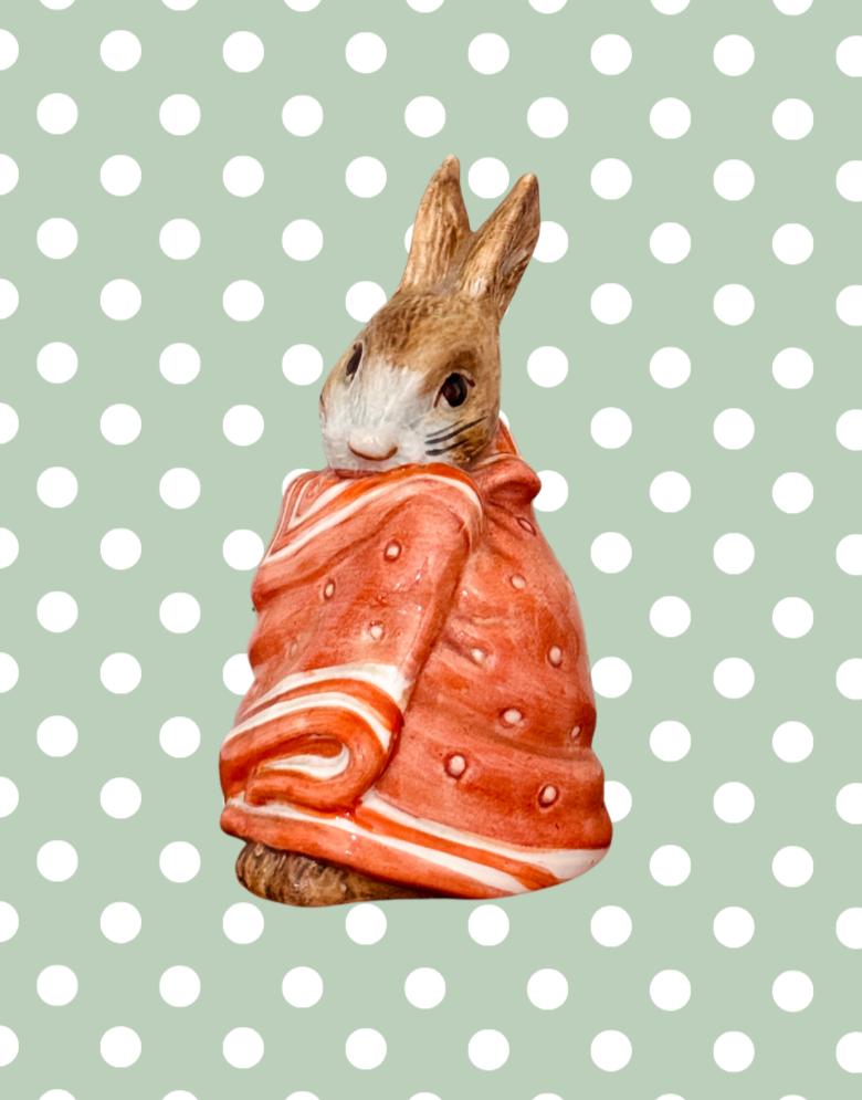 Beatrix Potter ‘Poorly Peter Rabbit’ Beswick Figurine | Frederick Warne & Co. 1976 Collectable