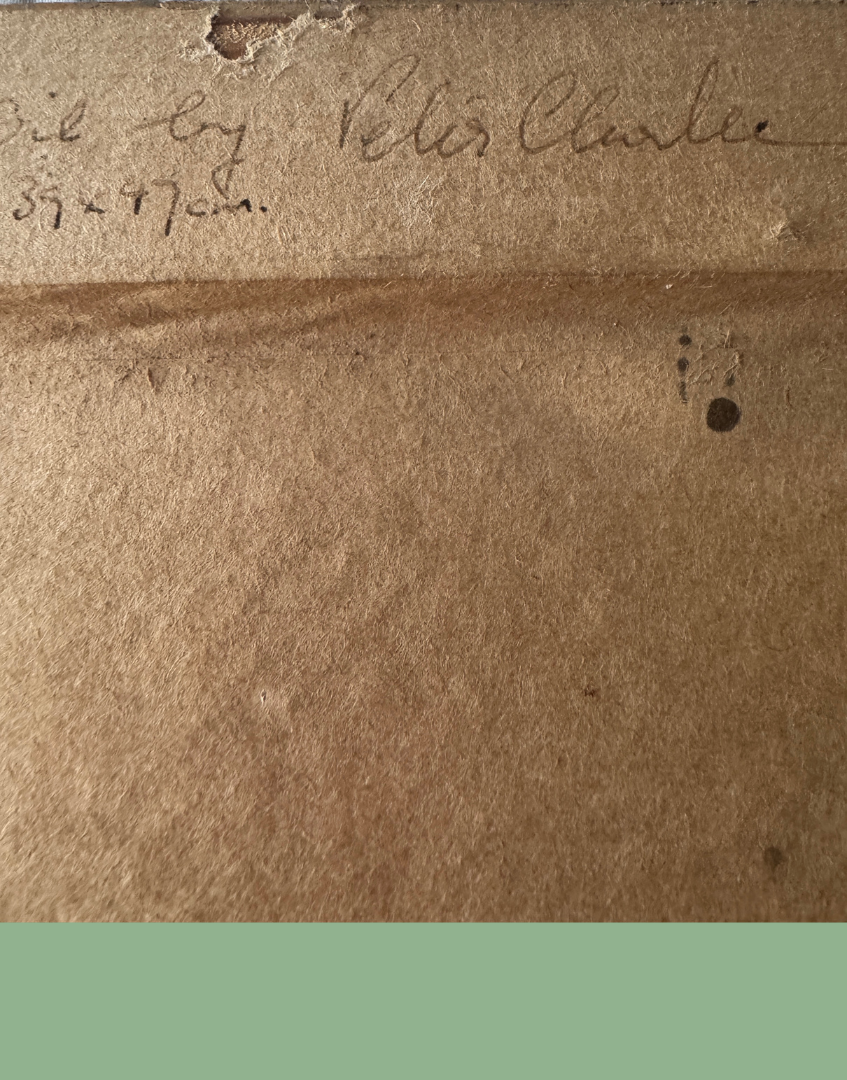 Peter Clarke Original Pen & Oil Painting of St Nicholas's Church, Pyrford, Surrey | Pastoral English Village Scene