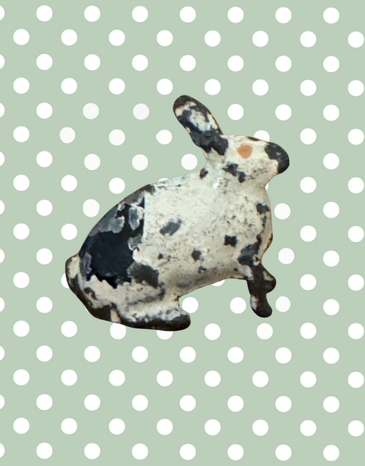Britains Ltd Cast Lead White Rabbit | Vintage 1920s Painted Farm Animal Toy