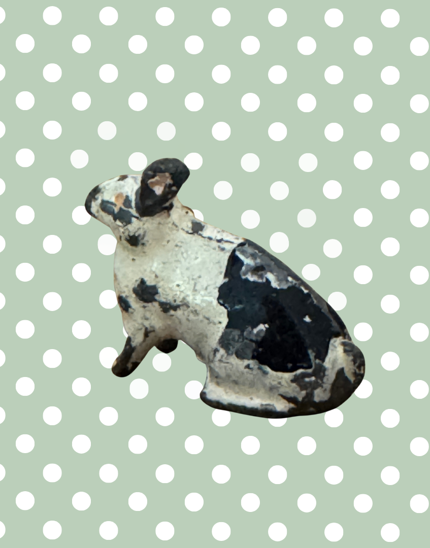 Britains Ltd Cast Lead White Rabbit | Vintage 1920s Painted Farm Animal Toy