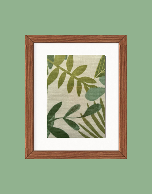 Framed children’s unique wall art from Villa Nova Picturebook fabric collection - Jumble Jungle