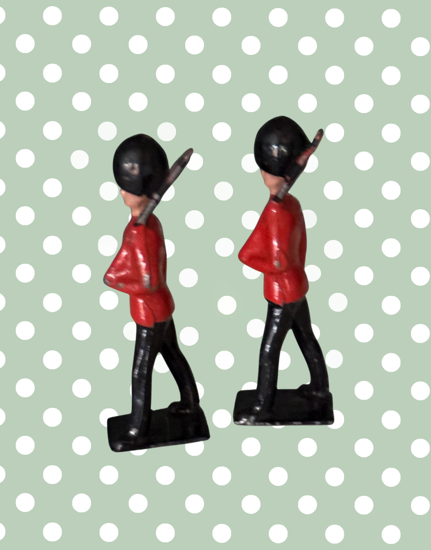 Britains Ltd Grenadier Guards (Pair) | Vintage 1970s Traditional Lead Soldiers Christmas Collectable