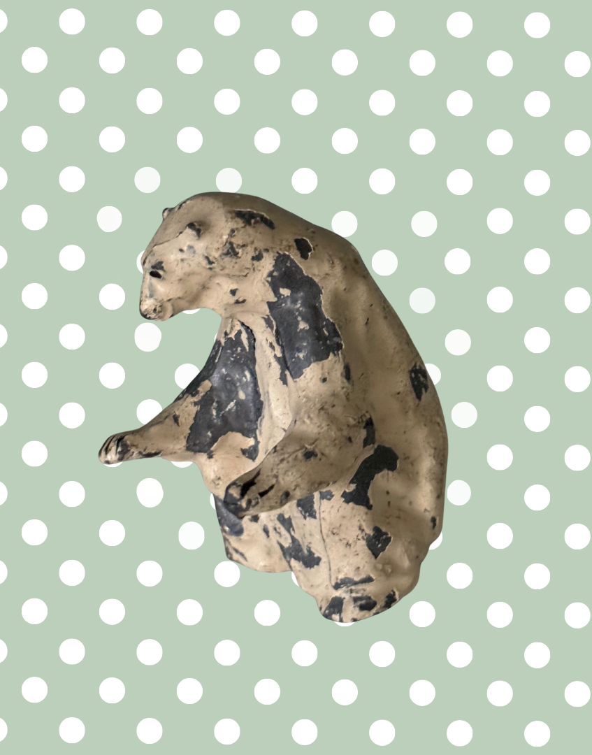 Britains Ltd Zoo Polar Bear | 1940s Hand-Painted Lead Animal Figurine Christmas Collectable