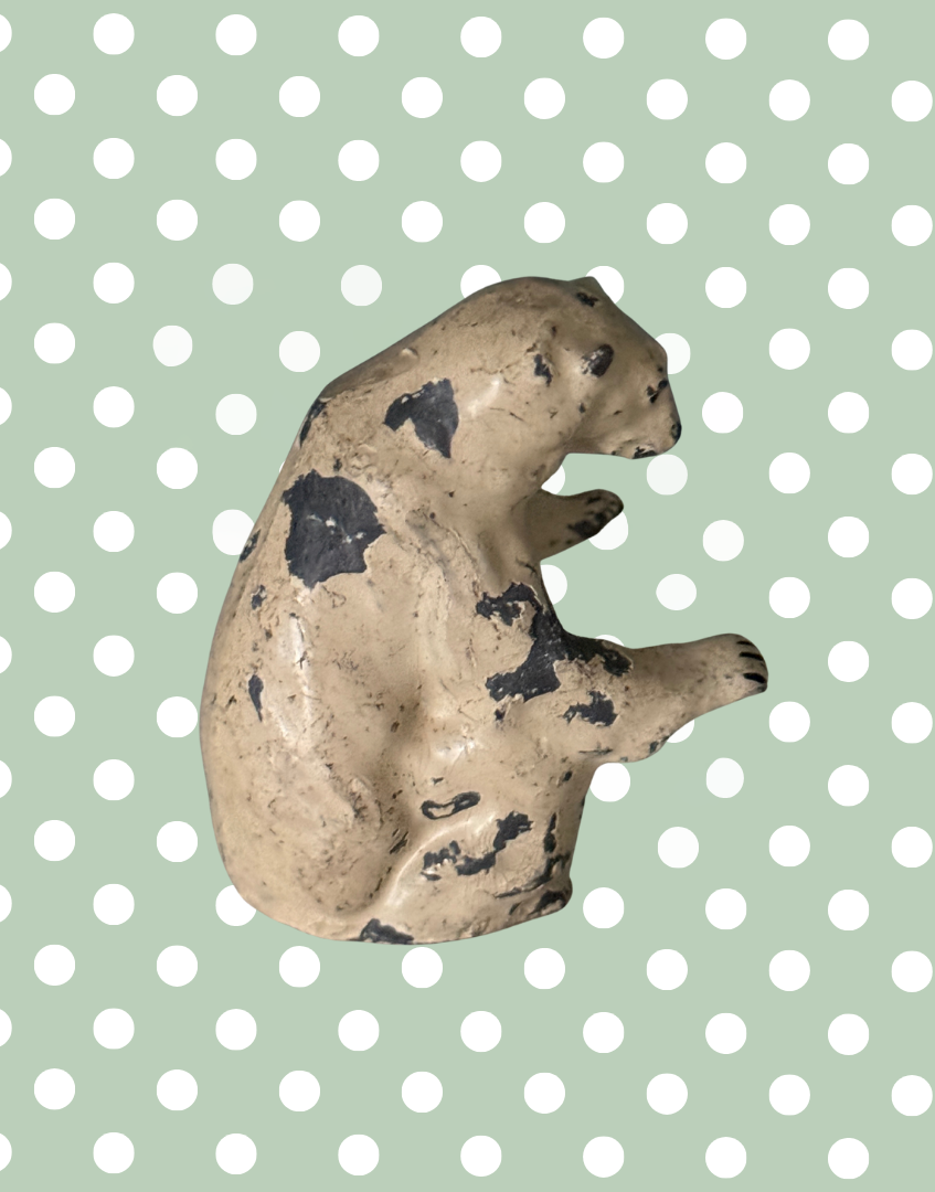 Britains Ltd Zoo Polar Bear | 1940s Hand-Painted Lead Animal Figurine Christmas Collectable