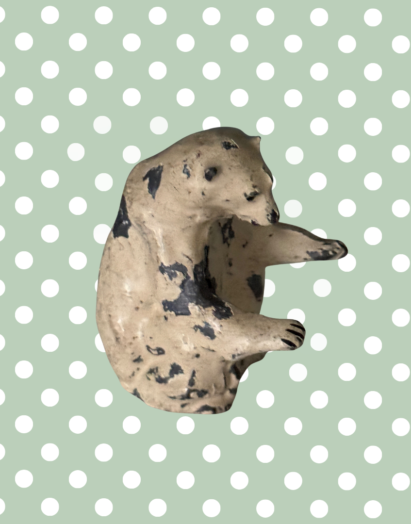 Britains Ltd Zoo Polar Bear | 1940s Hand-Painted Lead Animal Figurine Christmas Collectable