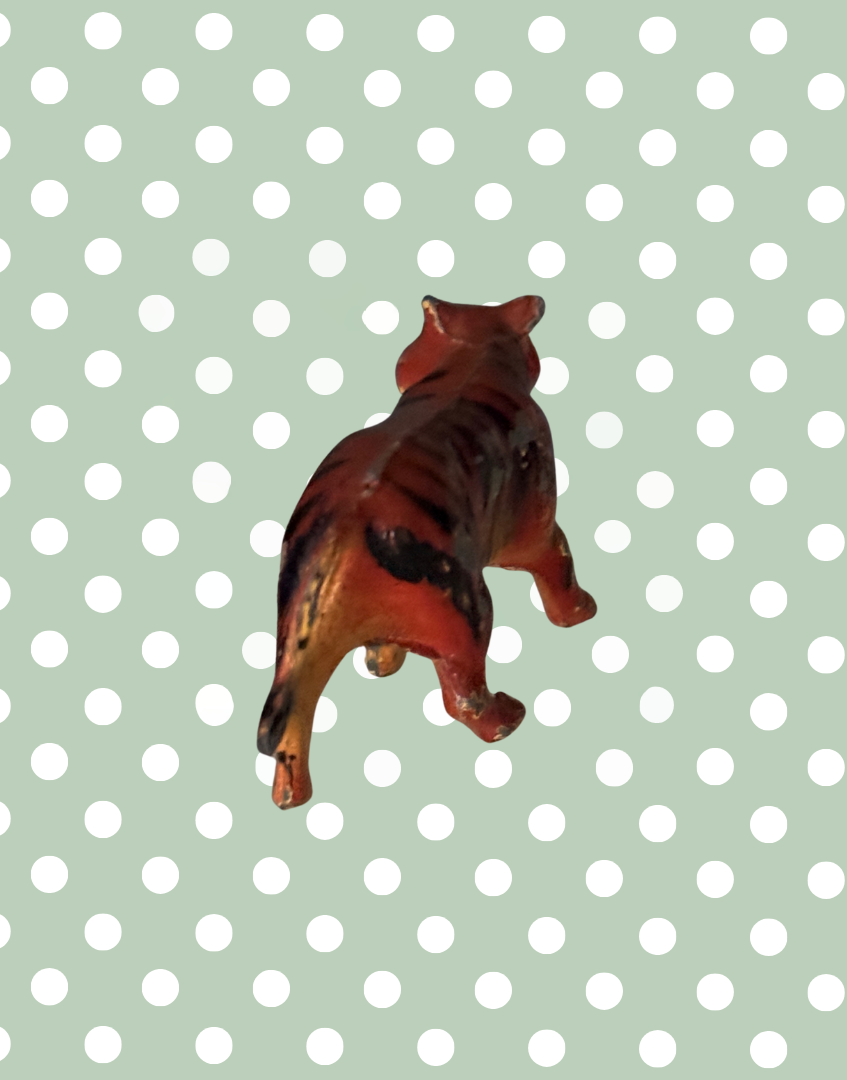 Britains Ltd Zoo Collection Tiger | Vintage Lead Figurine 1940s Collectable Hand Painted Lead Figurine