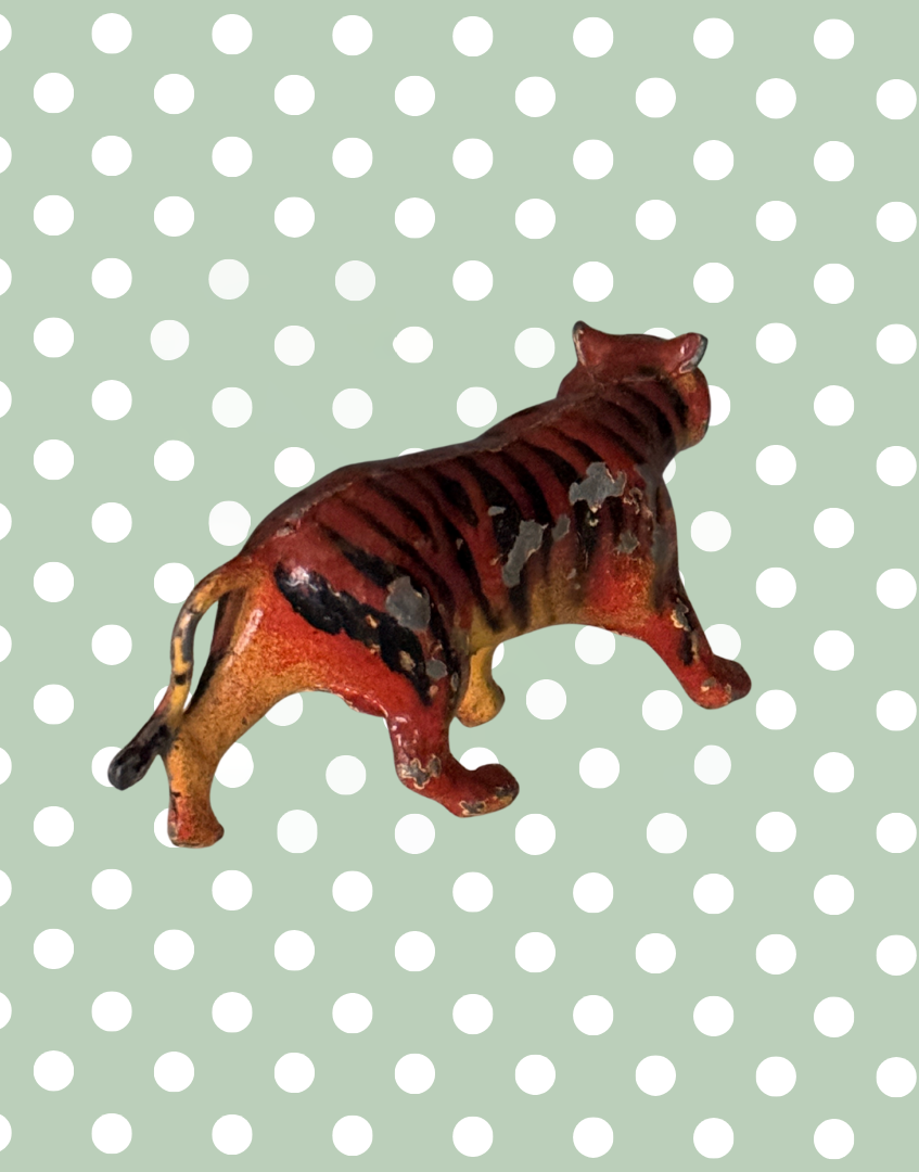 Britains Ltd Zoo Collection Tiger | Vintage Lead Figurine 1940s Collectable Hand Painted Lead Figurine