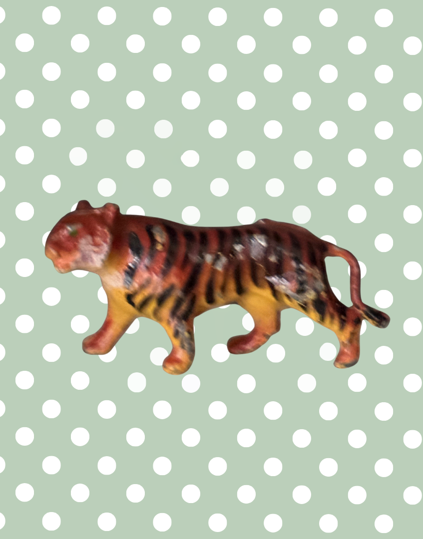 Britains Ltd Zoo Collection Tiger | Vintage Lead Figurine 1940s Collectable Hand Painted Lead Figurine