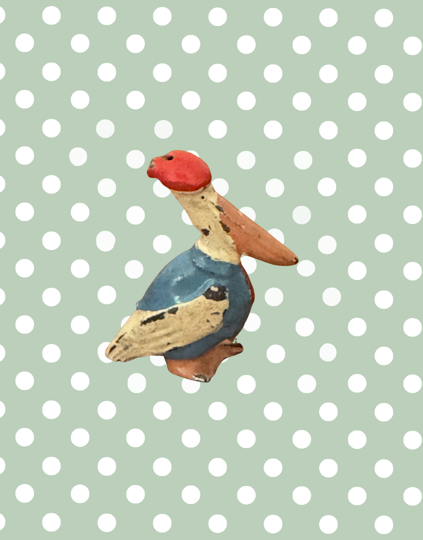 'Pat Pelican' Sunny Britains Ltd Collectable | 1930s Cadbury Cococubs Vintage Lead Toy