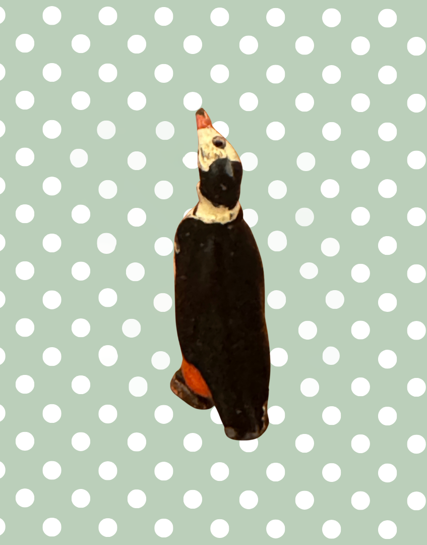 'Peter Penguin' 1930s Cadbury Cococub Figurine | Rare Hand Painted Lead Toy Collectable