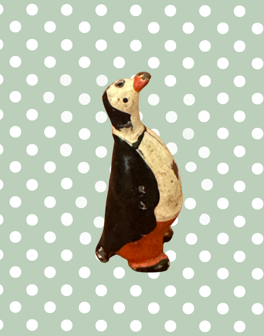 'Peter Penguin' 1930s Cadbury Cococub Figurine | Rare Hand Painted Lead Toy Collectable