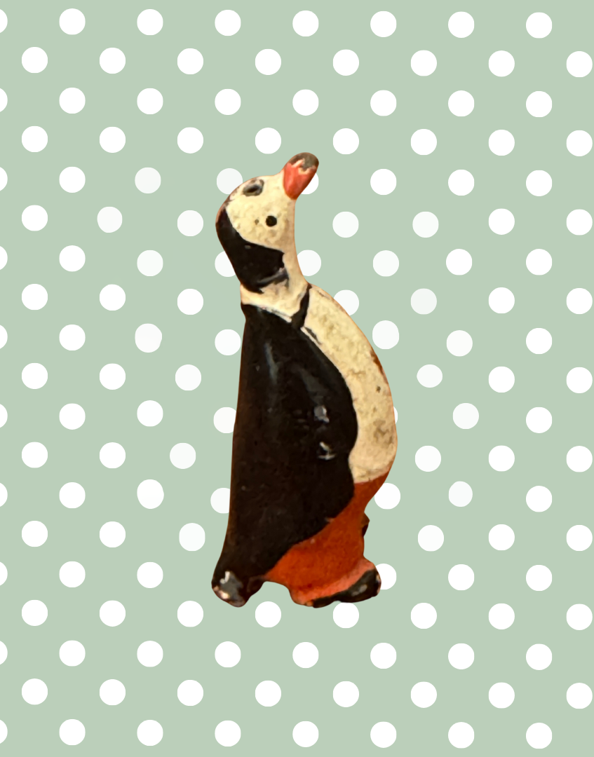 'Peter Penguin' 1930s Cadbury Cococub Figurine | Rare Hand Painted Lead Toy Collectable