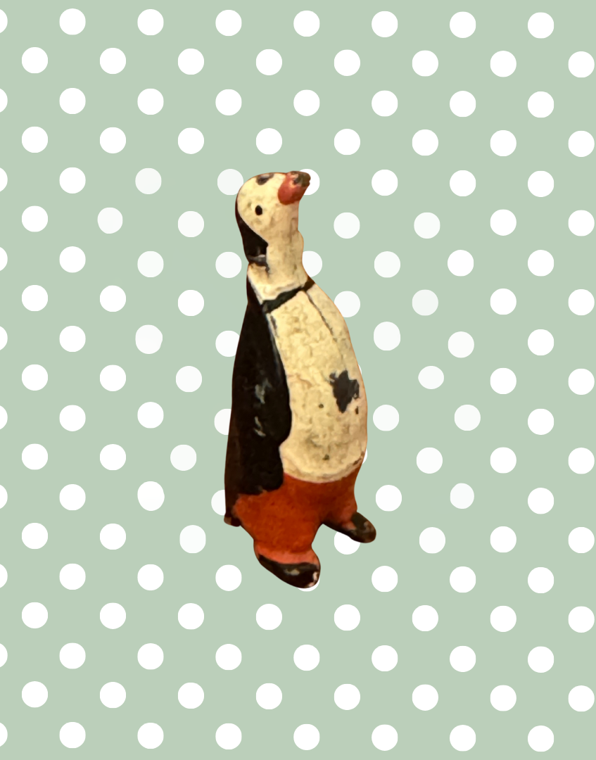 'Peter Penguin' 1930s Cadbury Cococub Figurine | Rare Hand Painted Lead Toy Collectable