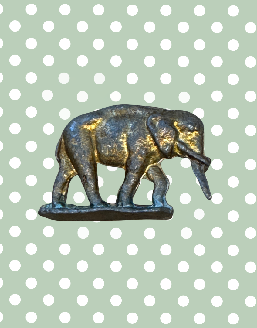 Britains Ltd Zoo Baby Elephant Lead Toy with Soft Pink-Gold Patina
