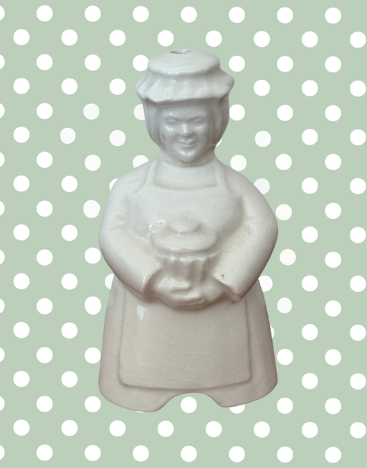 Taunton pottery pie vent female baker holding pie 