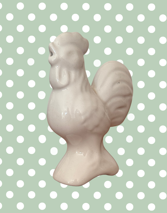 white ceramic pie bird ceramic collectable