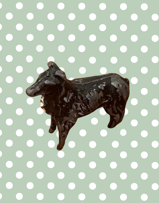 black collie working dog lead collectable