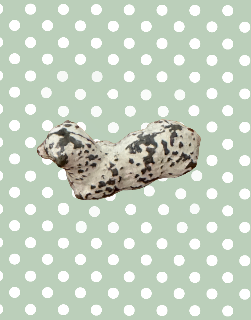 reverse side view of britains farm series lamb lead toy