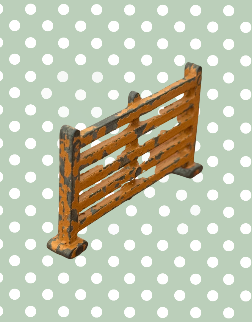 small lead hand painted farm gate accessory