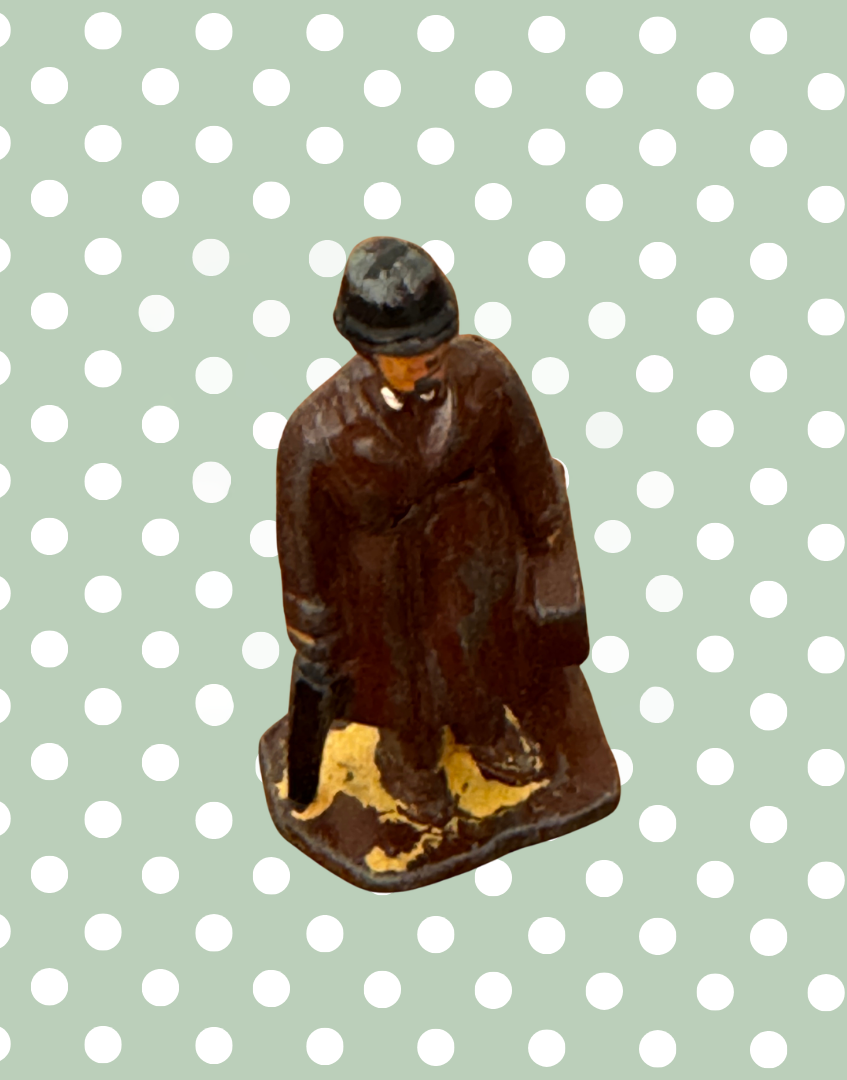 sipe top view of commuter collectable small lead figurine