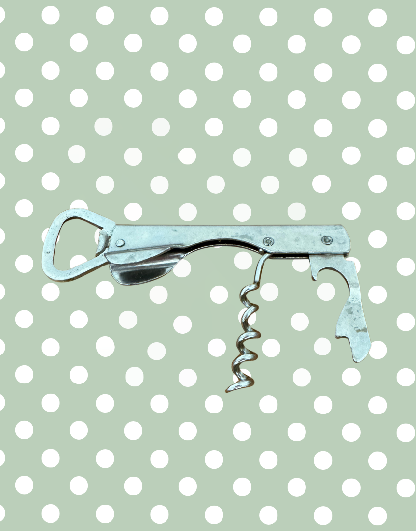 Bottle opener end detail vintage tool