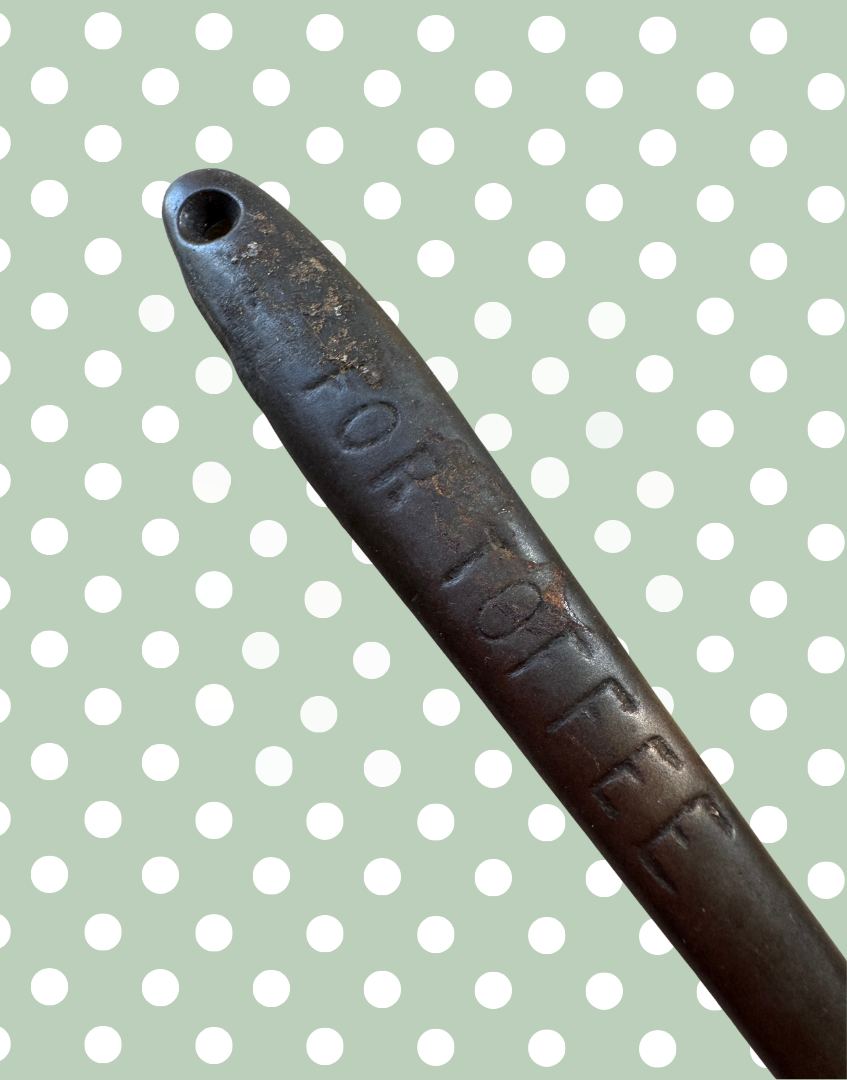 Handle showing For Toffee wording