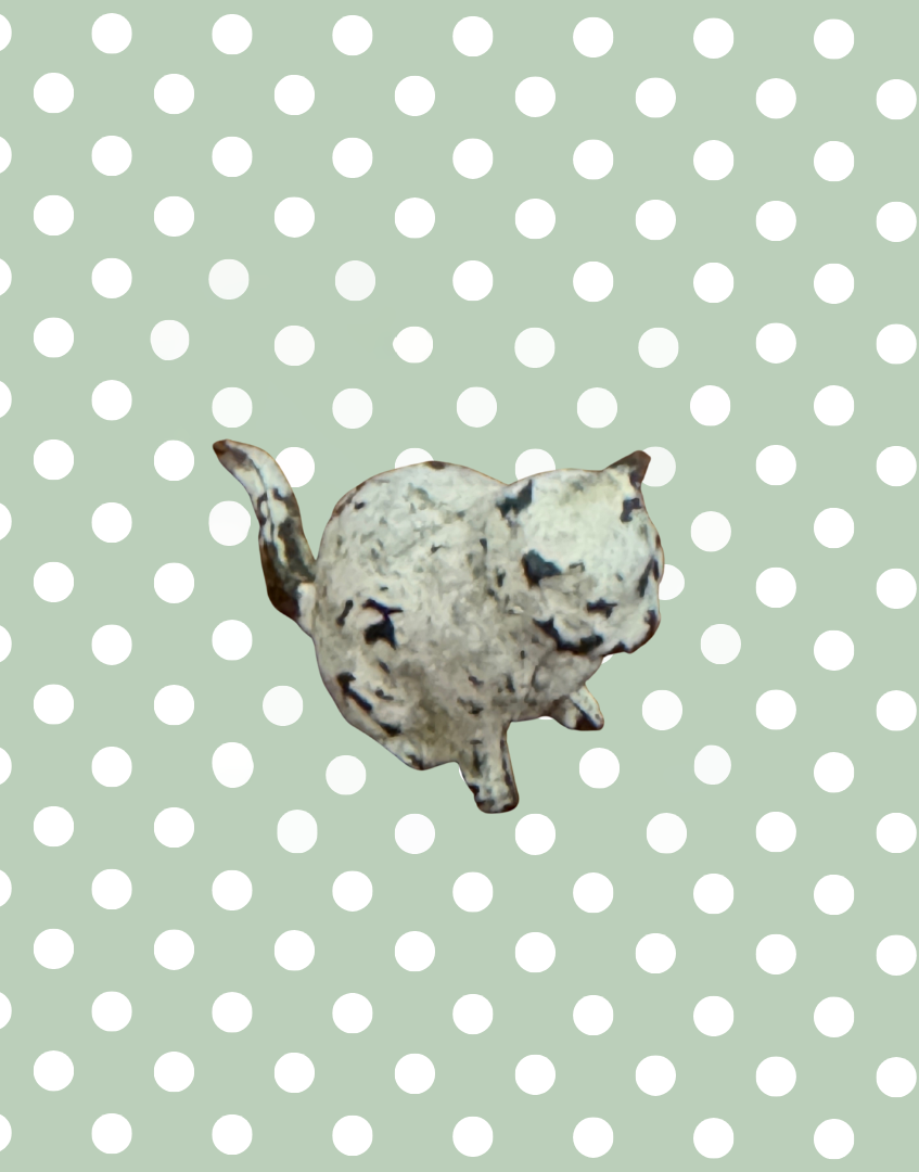 Gentle White Cat Vintage Britains Farm Animals | 1920s Hand-Painted Lead Miniature Collectable