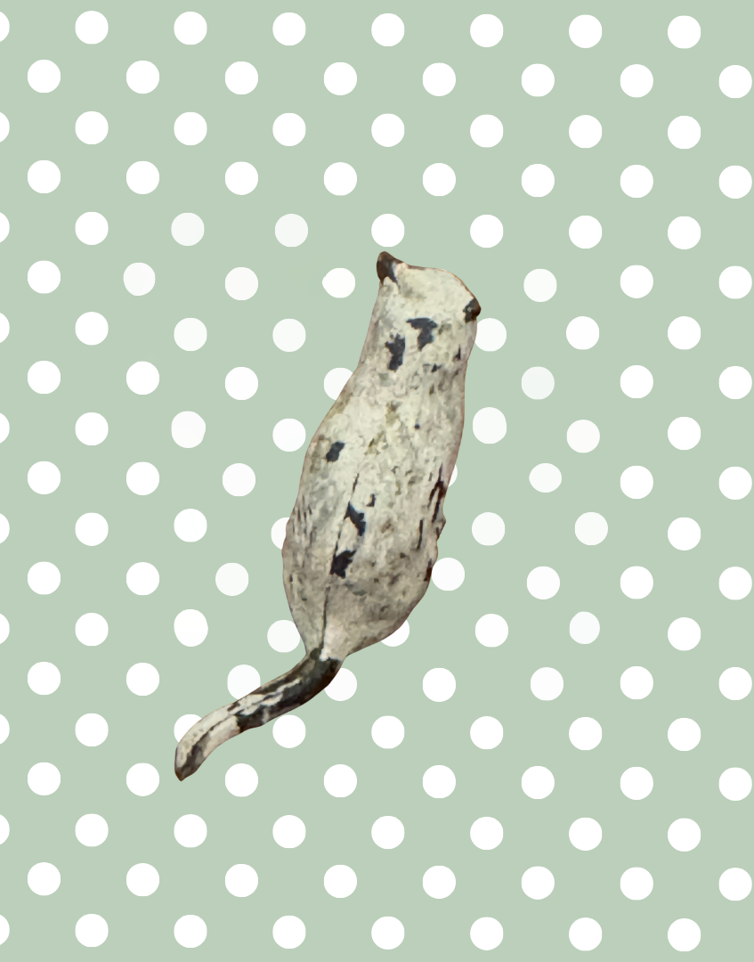 Gentle White Cat Vintage Britains Farm Animals | 1920s Hand-Painted Lead Miniature Collectable